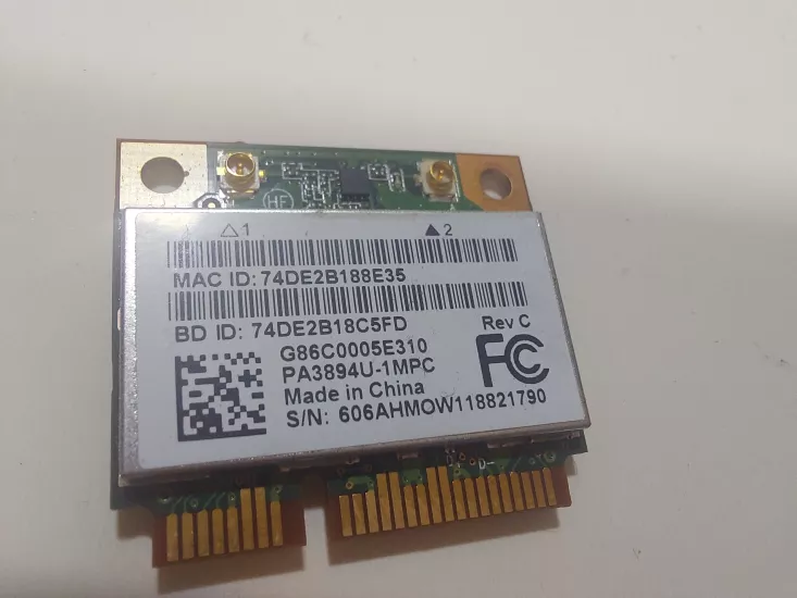 Atheros AR5B195  Bluetooth Ağ Adaptörü PCI Express Mini yarım 