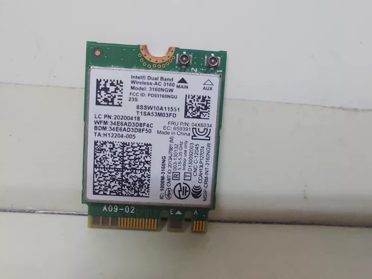 Lenovo Z50 3160NGW Wifi Wireless Bağlantı Kartı 04X6076
