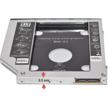SSD KIZAK DVD TO HDD SSD EXTRA YUVA KUTU CADDY SATA - 9,5 mm