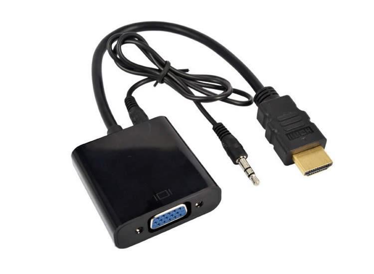 HDMI TO VGA DÖNÜŞTÜRÜCÜ + SES KABLOSU