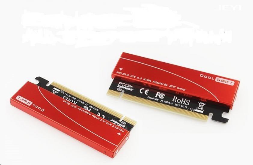 NVME M.2 SSD TO x16 PCI-E SOĞUTUCULU ÇEVİRİCİ