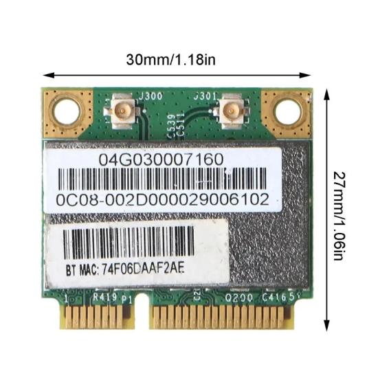 BroadCom BCM94313HMGB BCM4313 Half Mini PCIe BT Bluetooth WLAN WIFI Wireless Card