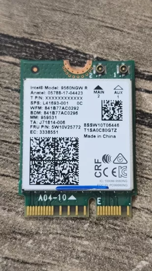 9560NGW R Wireless-AC 9560 PCI-Express M.2 2230 802.11ac WLAN Bluetooth 5.1