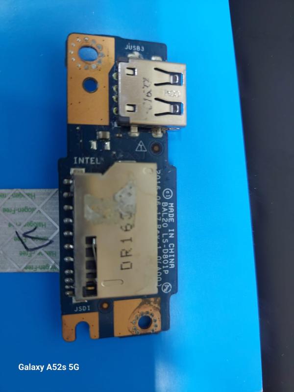 Dell inspiron P66F P66F001 Usb Soket Kart Okuyucu LS-D801P